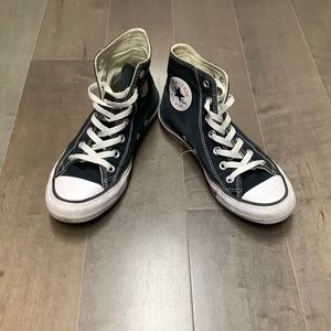Black High Top Coverse Women Size 7